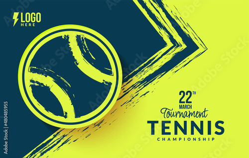 Tennis tournament background, Abstract sport symbol template design, Banner for sport event vector illustrations