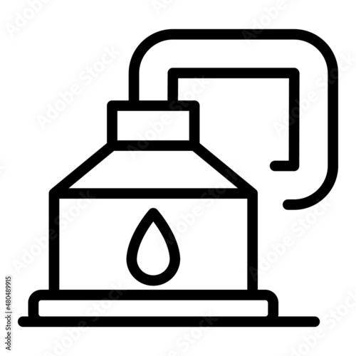 Factory beer icon outline vector. Brewery process