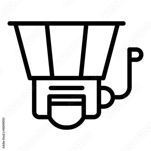 Brewery tool icon outline vector. Beer process