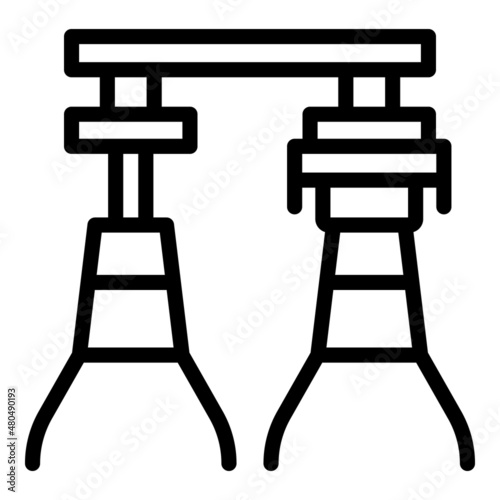 Beer production icon outline vector. Drink tank