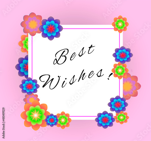 Best Wishes - Typography, Lettering, Handwritten, vector for greeting
