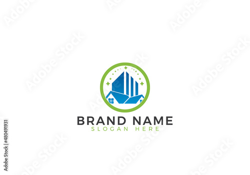 Modern Cleaning Service Business Icon Logo Design