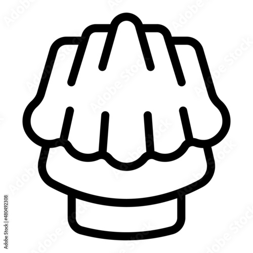 Bright jelly icon outline vector. Candy fruit
