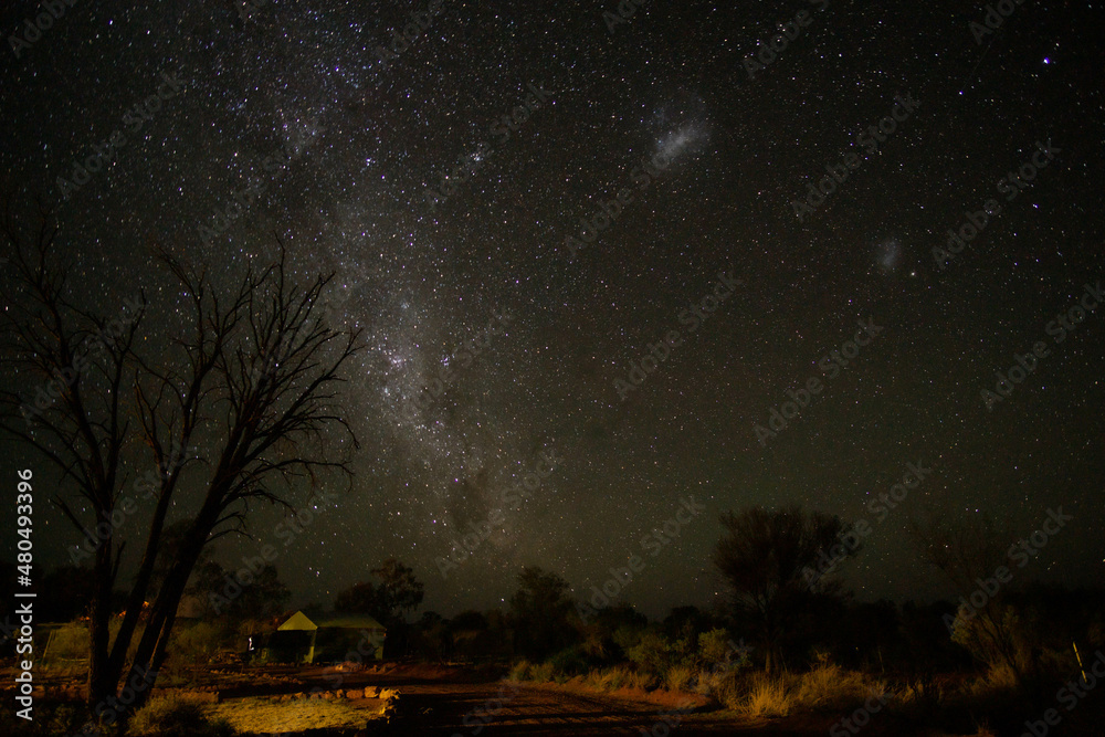 southern milky way from Australia outback