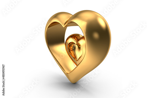golden  rings with heart