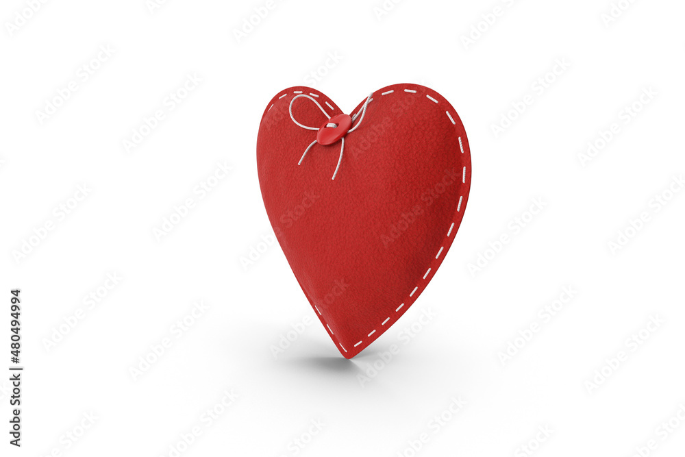 Fototapeta premium red paper heart