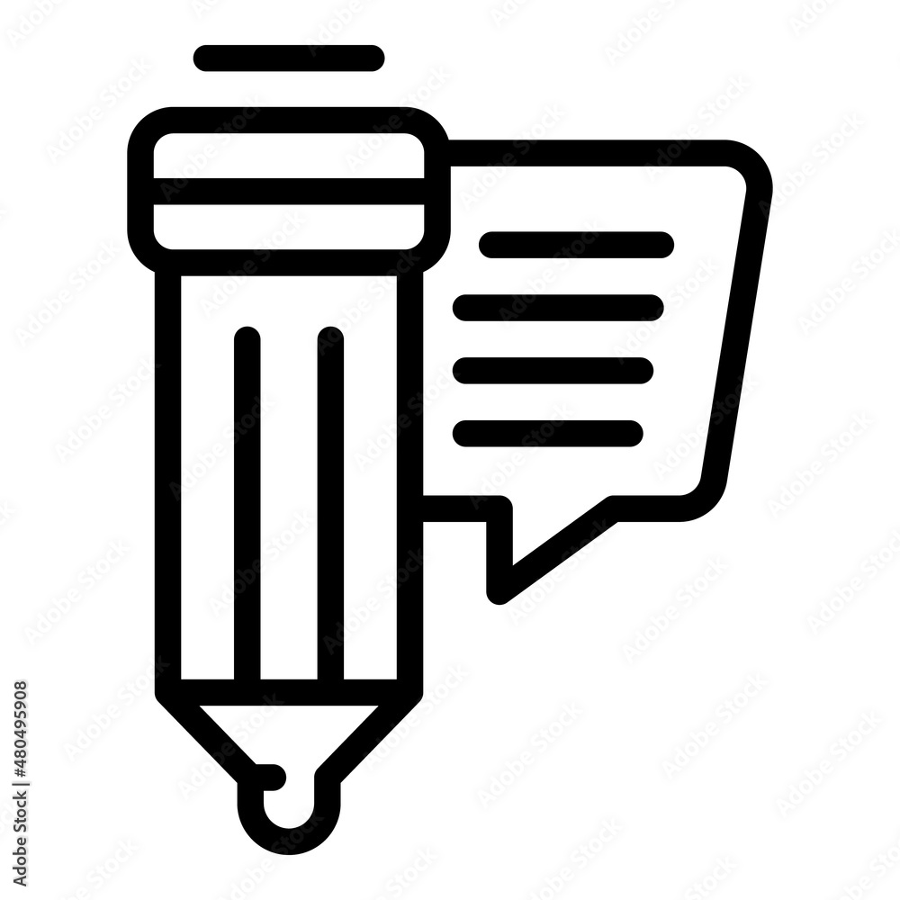 Pen business icon outline vector. Creative people Pen business icon outline vector. Creative people