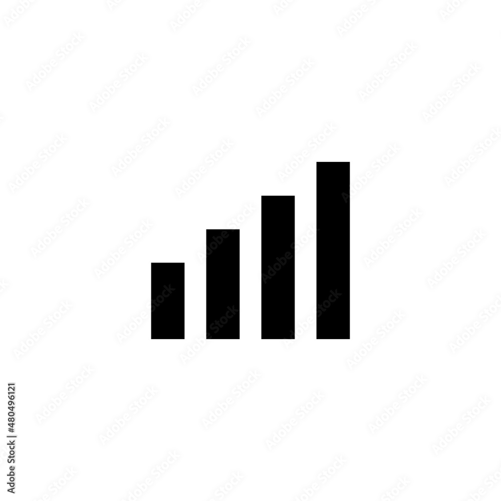 Network signal simple flat icon vector illustration