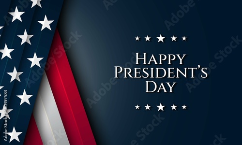 President's Day Background Design. photo
