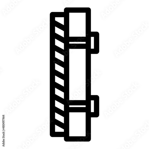 Pile drywall icon outline vector. Wall plaster