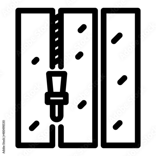 Construction drywall icon outline vector. Cement pile