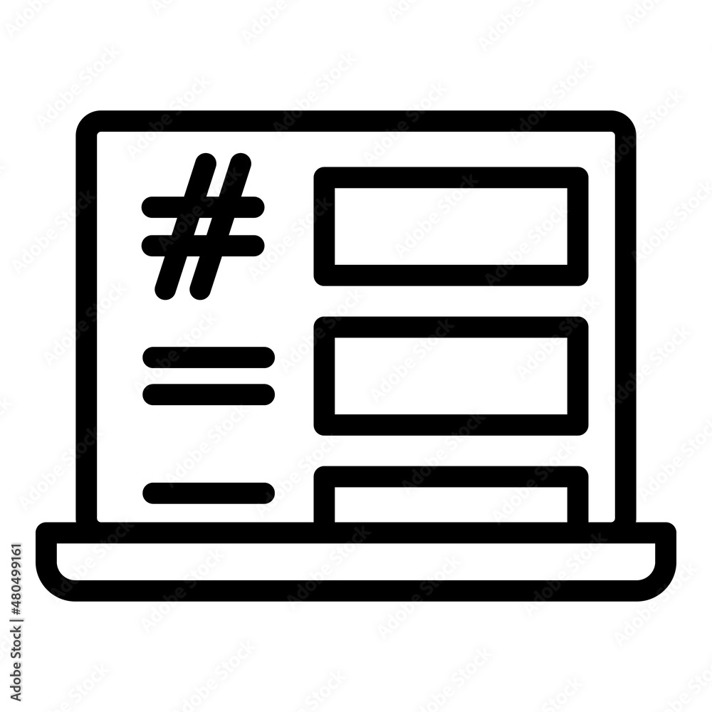 Lead post icon outline vector. Smm delivery Lead post icon outline vector. Smm delivery