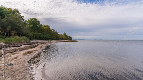Fototapeta Naklejka Na Ścianę i Meble -  The Baltic Sea coast and beach in Loissin, Mecklenburg-Western Pomerania, Germany