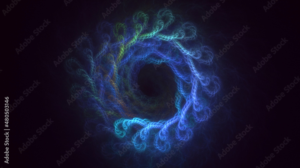 3D rendering abstract multicolor fractal light background 3D rendering abstract multicolor fractal light background