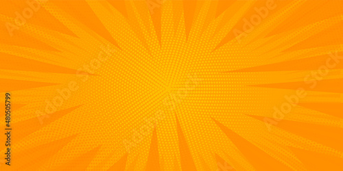 Comic book pop art strip radial backdrop