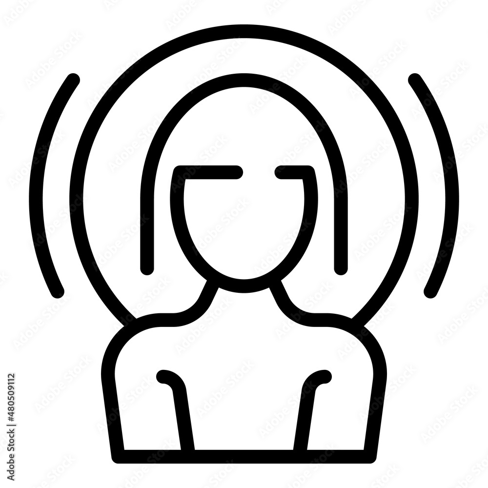 Zen calm icon outline vector. Relax happy Zen calm icon outline vector. Relax happy