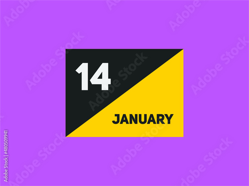 January 14 text calendar reminder. 14th January daily calendar icon template Free Download January 14 text calendar reminder. 14th January daily calendar icon template - GFXLoad