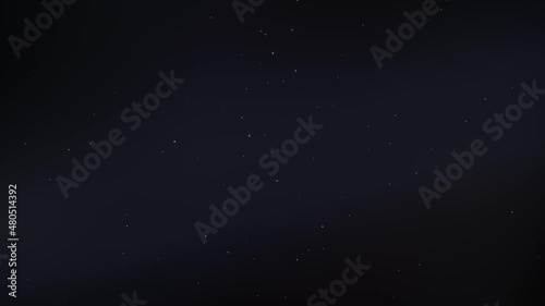 Animated stars orbiting along smooth curve in a midnight sky with faint blue bloom for custom wallpaper, screensaver, cosmic UI background and video editing. Seamless loop.