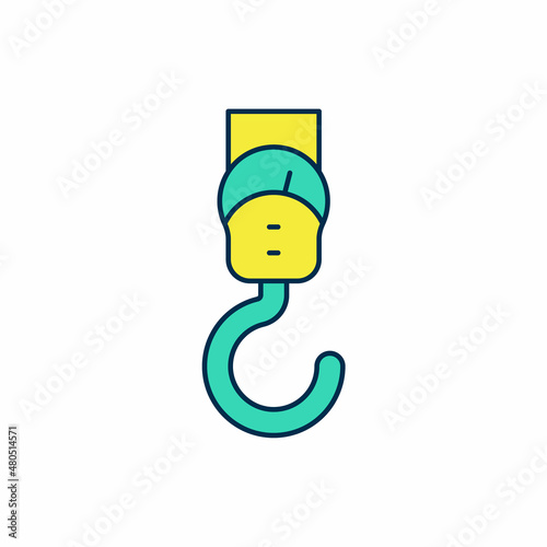 Filled outline Spring scale icon isolated on white background. Balance for weighing. Determination of weight. Vector