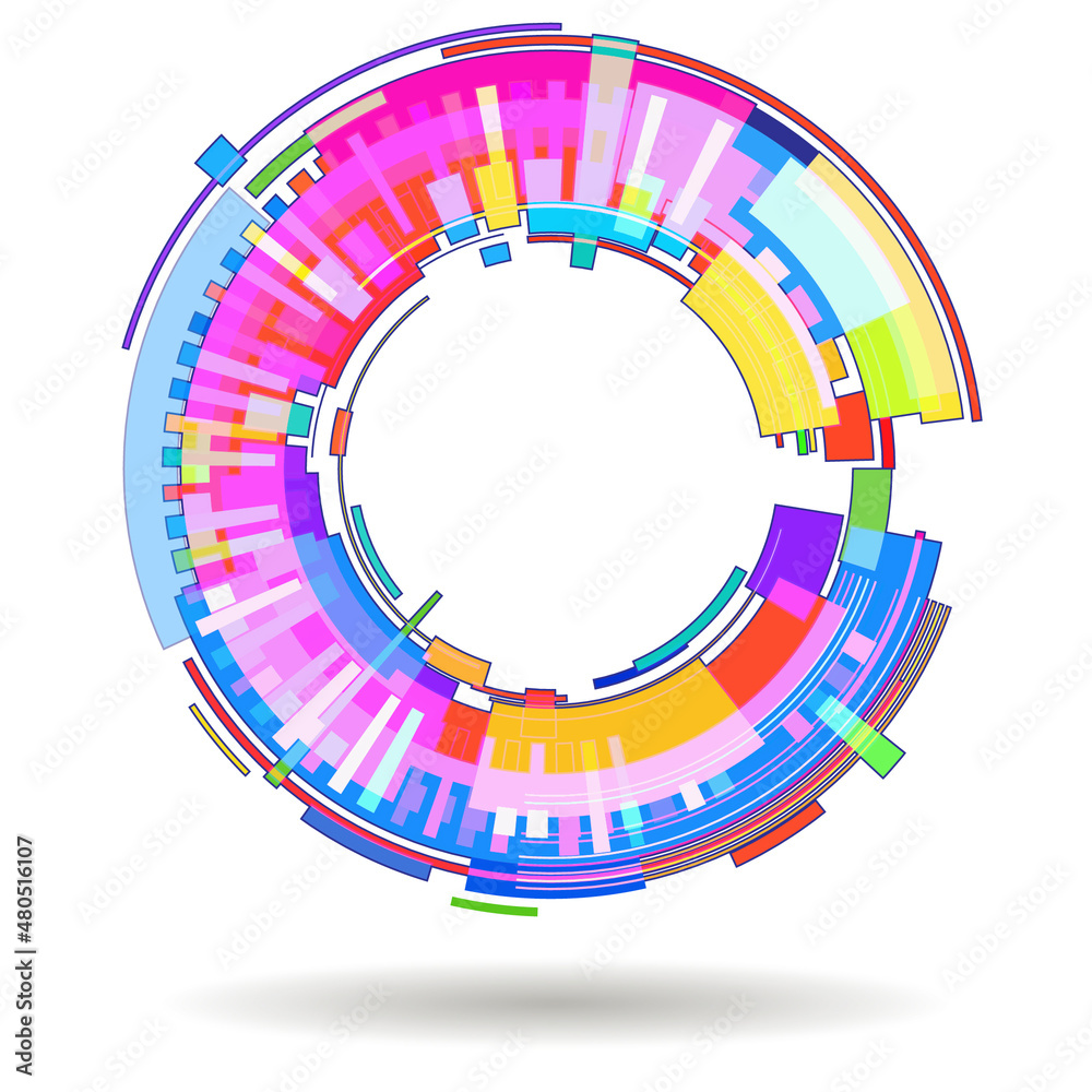 Fototapeta premium abstract colorful background with circles