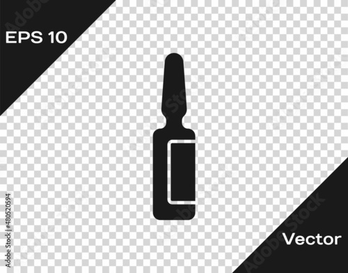 Black Toothache painkiller tablet icon isolated on transparent background. Tooth care medicine. Capsule pill and drug. Pharmacy design. Vector