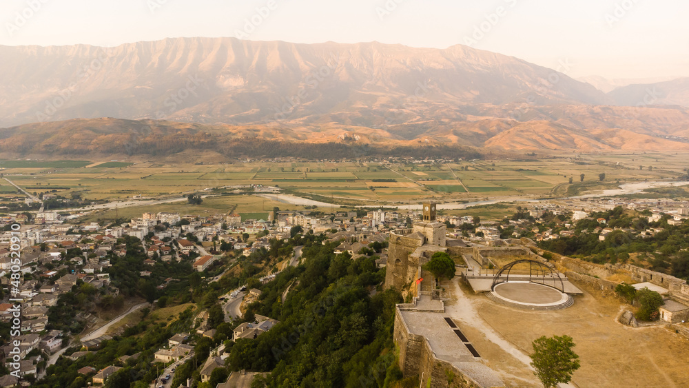 Obraz premium View of Old Town Gjirokaster, Albania