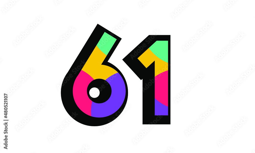 61 New Number Modern Fresh Color Youth 61 New Number Modern Fresh Color Youth