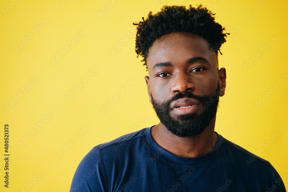 Serious Man With Beard colse-up studio portrait Serious Man With Beard colse-up studio portrait