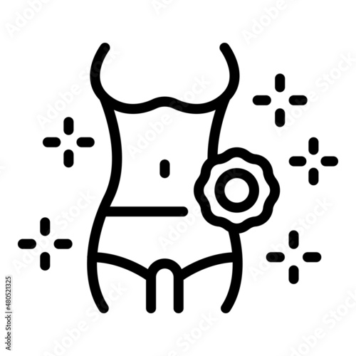 Fit hydro massage icon outline vector. Leg health