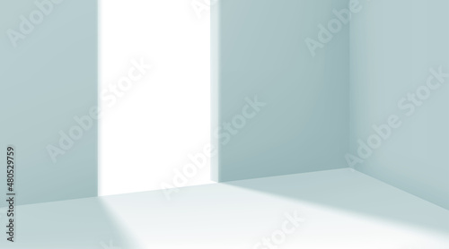 Wallpaper Mural Room with sunlight from the opened door. Realistic 3d style vector illustration Torontodigital.ca