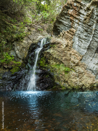 Waterfall in the Tsitsikamma National Park in the Garden Route South Africa