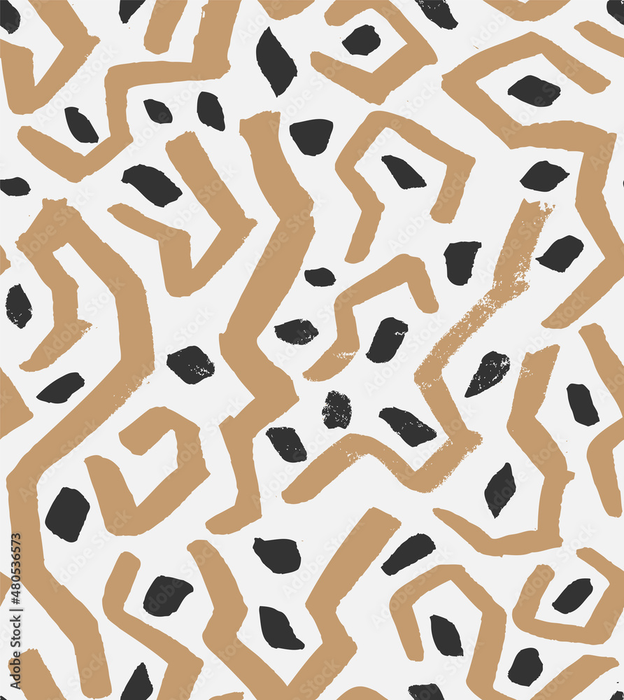 Geometric Ethnic Hand Drawn Vector Seamless Pattern. Beige Design for Fabric, Wrapping Paper, Gift Cards etc. Geometric Ethnic Hand Drawn Vector Seamless Pattern. Beige Design for Fabric, Wrapping Paper, Gift Cards etc.