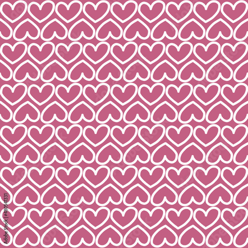 Valentine's day background, Abstract seamless pattern with hearts. Template greeting card, invitation and advertising banner, brochure. Cute Valentine cards.
