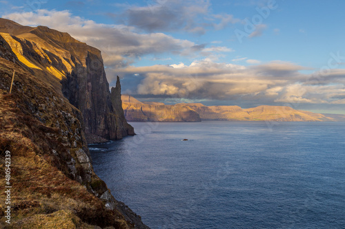 Witch Finger rock o Vagar island, Faroe Islands.