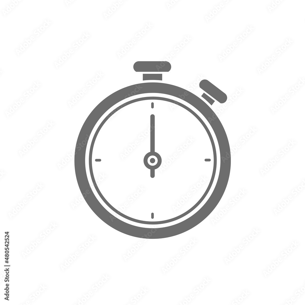 stopwatch icon. flat design of timer symbol on white background. stopwatch icon. flat design of timer symbol on white background.