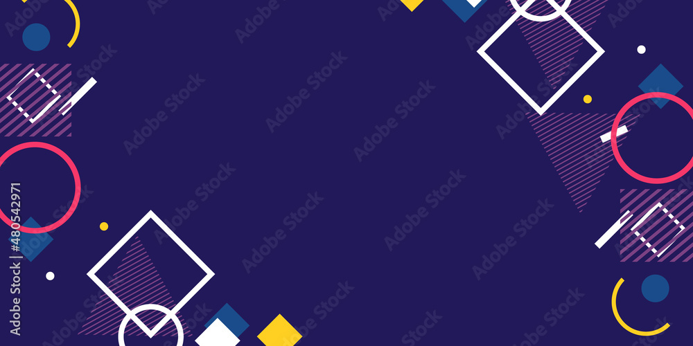 Fototapeta premium Vector Background - Web Banner with copy space - Abstract Wallpaper - Concept
