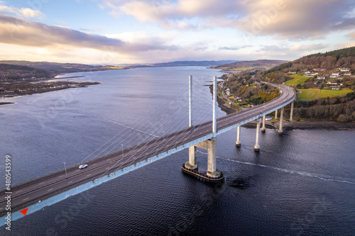 Kessock Bridge Spanning the Beauly Firth in Inverness Scotland