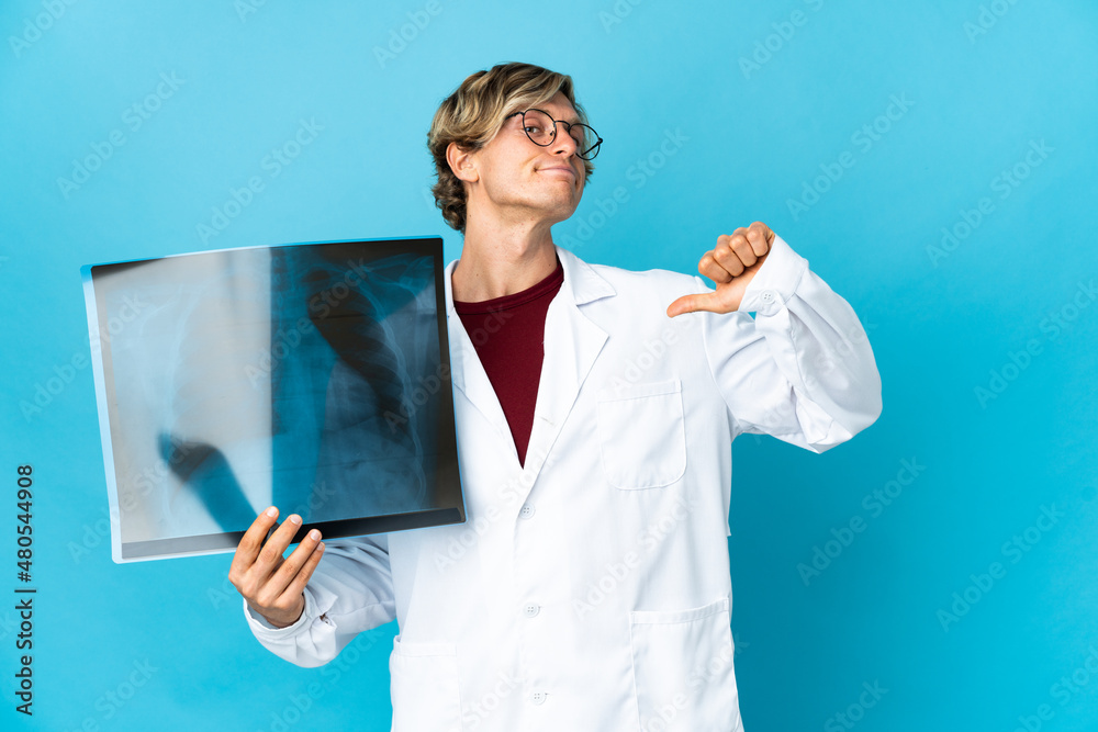 Professional traumatologist man proud and self-satisfied Professional traumatologist man proud and self-satisfied