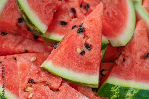 fruit concept background with watermelon slices