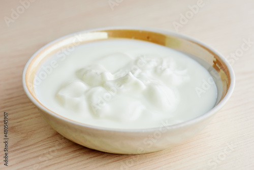 Yogurt in a bowl