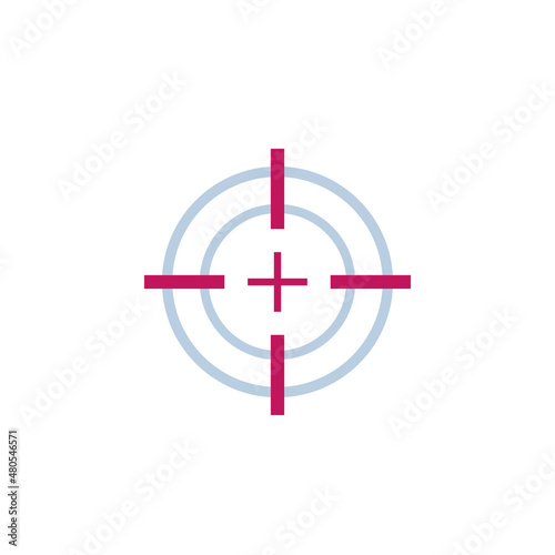 Target aim or crosshair vector icon