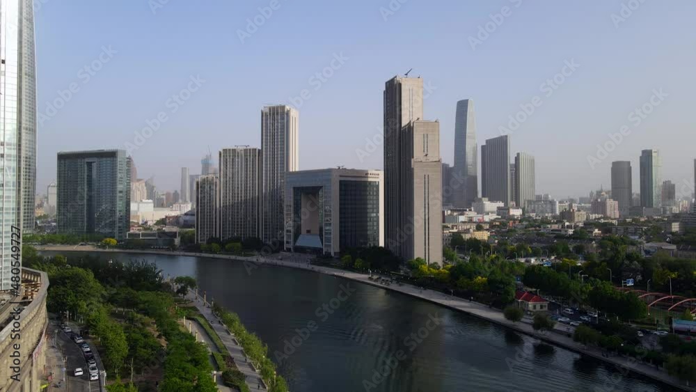 aerial photography tianjin city skyline aerial photography tianjin city skyline
