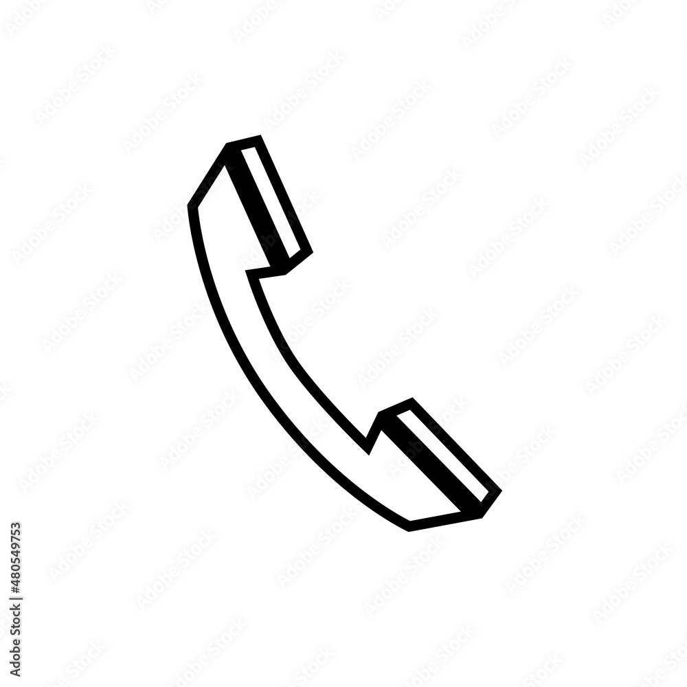 Phone icon, flat design template, vector Phone icon, flat design template, vector