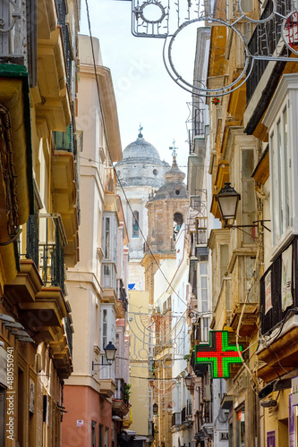 Calles adornadas para Carnaval, Cádiz