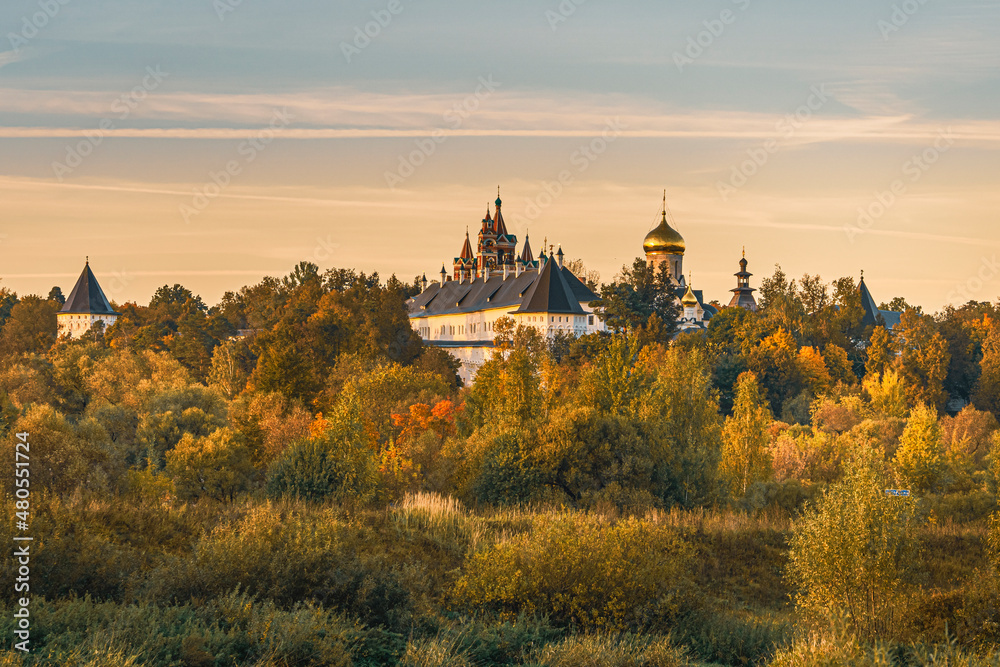 Autumn sunset over Savvino-Storozhevskiy Monastyr' (Convent)