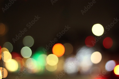 defocused christmas lights