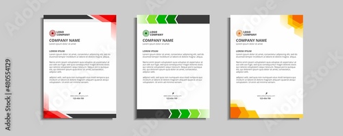modern corporate letterhead template design