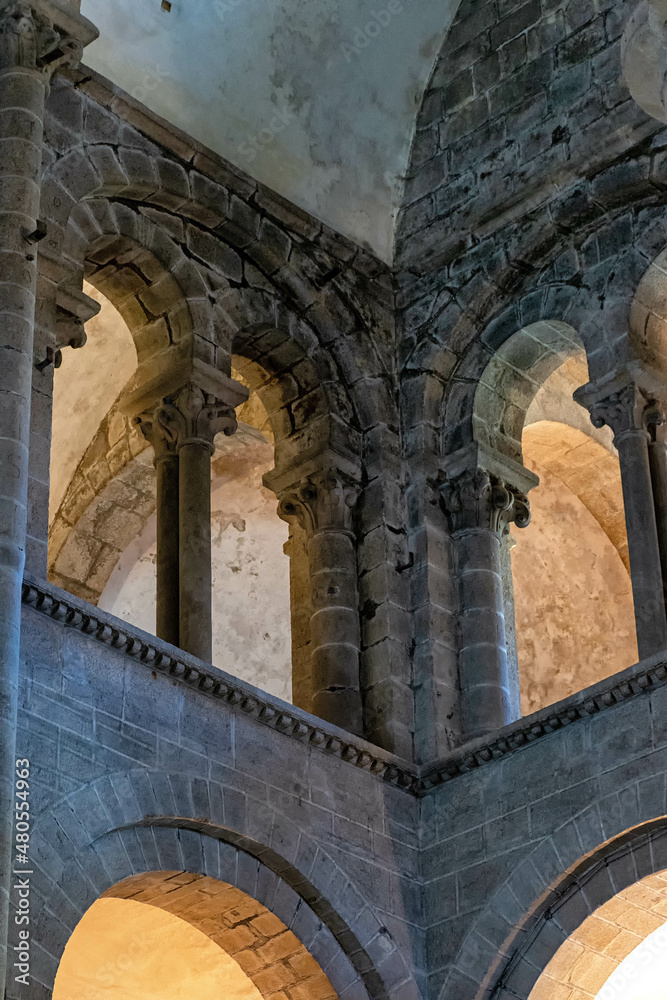 Interior de la catedral de Santiago de Compostela, España
