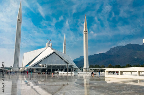 Faisal Mosque Islamabad Pakistan photo