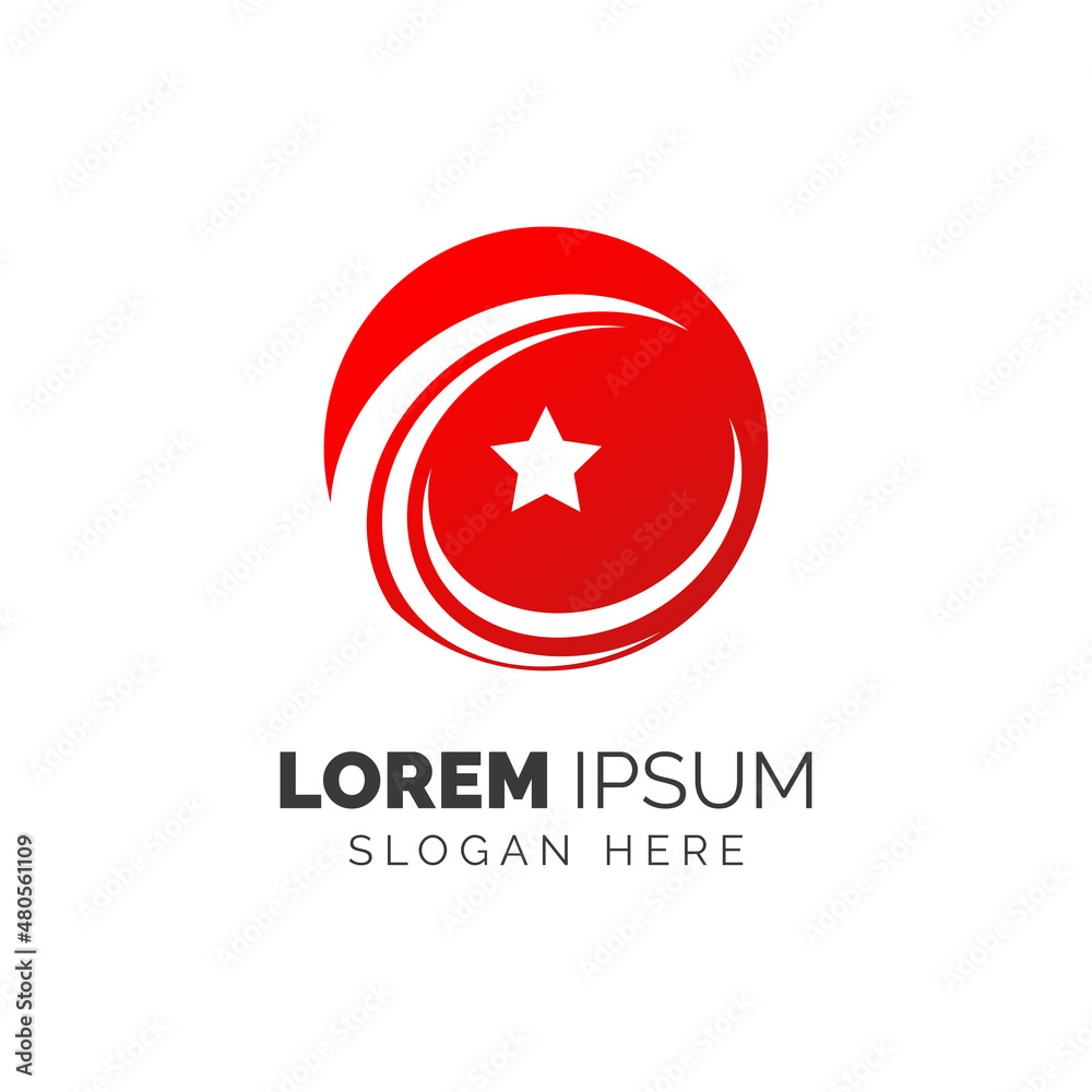 Fototapeta premium Star logo template design vector icon illustration